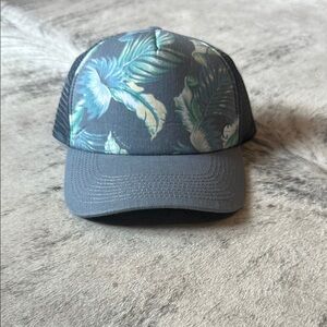 Green and Gray Tropical Trucker Hat